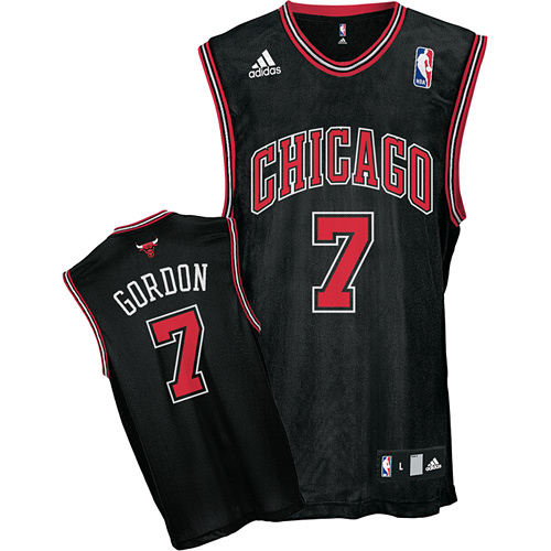 Bulls #7 Ben Gordon Alternate Black NBA Jersey