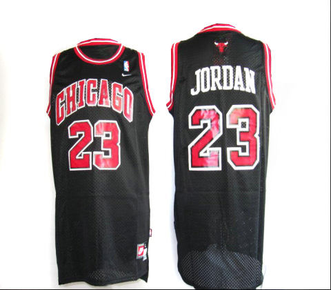 NBA Chicago Bulls #23 Jordan Black Jersey