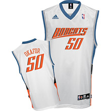 White Emeka Okafor Home NBA Charlotte Bobcats #50 Jersey