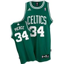 Green  Paul Pierce Road jersey, Boston Celtics #34 Swingman NBA jersey