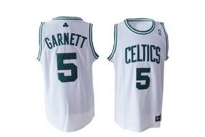 Garnett White  jersey, Boston Celtics #5 NBA jersey
