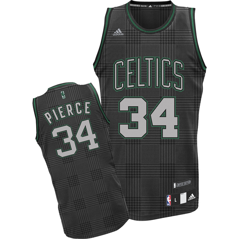 Boston Celtics #34 Pierce black NBA jersey
