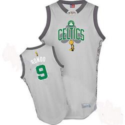 Rajon Rondo Grey  jersey, Boston Celtics #9 2010 Finals Commemorative NBA jersey