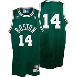 Bob Cousy Jersey: Boston Celtics #14 Mitchell and Ness Stitched NBA Jersey in Green 
