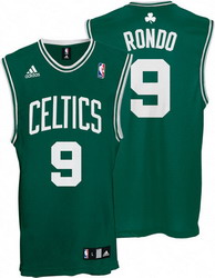 Boston Celtics #9 Rajon Rondo Green  NBA jersey