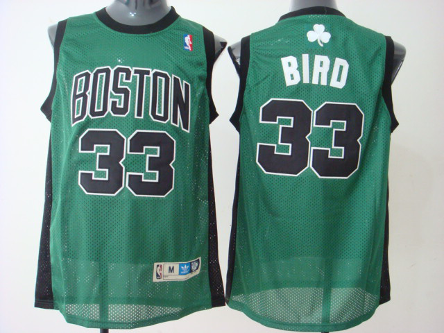 Boston Celtics #33 Larry Bird Road NBA jersey in green 