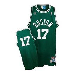 John Havlicek Jersey Green  #17 Boston Celtics Mitchell and Ness Stitched Replithentic NBA Jersey