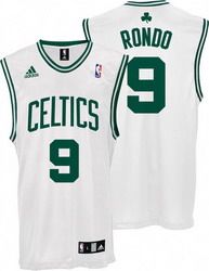 #9 Rajon Rondo White  Boston Celtics NBA jersey