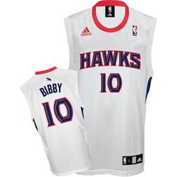 Atlanta Hawks #10 Mike Bibby Home White NBA jersey