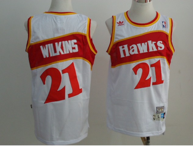 White Wilkins Hawks #21 Jersey