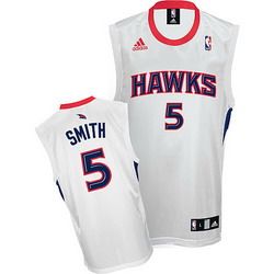 White Josh Smith Home jersey, Atlanta Hawks #5 NBA jersey