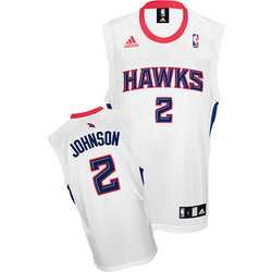 Joe Johnson Jersey: Atlanta Hawks #2 Swingman NBA Jersey in White