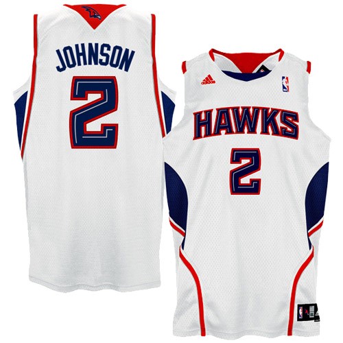 #2 Joe Johnson white Atlanta Hawks Swingman NBA jersey