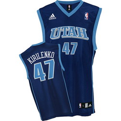 #47 Andrei Kirilenko Road blue Utah Jazz Swingman NBA jersey