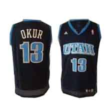 #13 Okur Black Utah Jazz NBA jersey