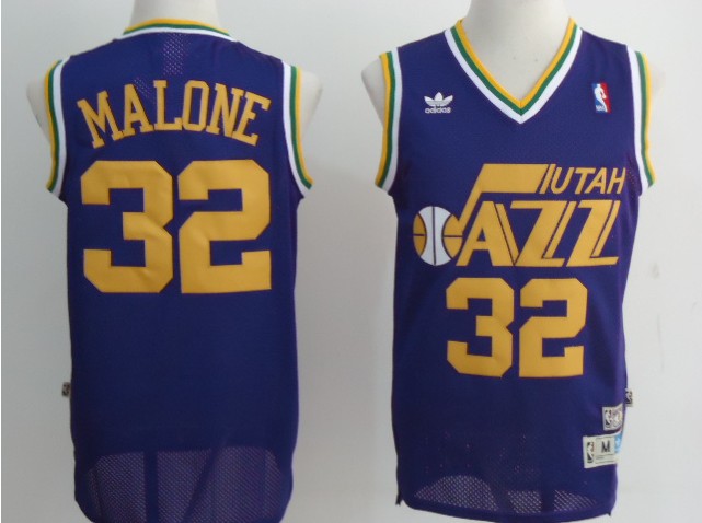 Utah Jazz #32 Karl Malone blue NBA jersey