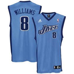 Utah Jazz #8 Deron Williams Blue Swingman NBA jersey
