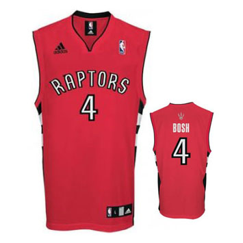 Red Chris Bosh NBA Toronto Raptors #4 Jersey