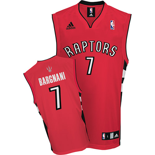 Andrea Bargnani Road Red jersey, Toronto Raptors #7 NBA jersey