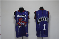 Purple McGrady NBA Raptors #1 Jersey