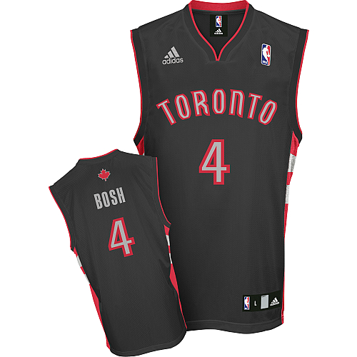 NBA Toronto Raptors #4 Chris Bosh Black jersey