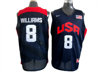 Williams Jersey: #8 2012 NBA Team USA Jersey in Blue