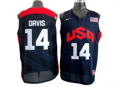 Drvis Blue Jersey, NBA Team USA #14 Jersey