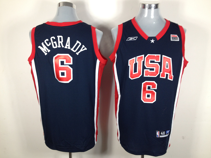 McGrady Jersey: basketball #6 NBA Team USA Jersey In Blue