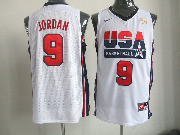 #9 Jordan White NBA Team USA Mesh throwback Jersey