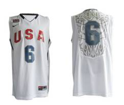 NBA Oklahoma City Thunder #6 Rose White USA Jersey