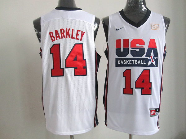 Barkley White Team USA throwback Jersey
