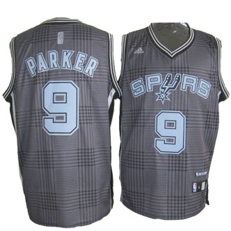 Tony Parker Jersey: NBA #9 San Antonio Spurs Jersey in black