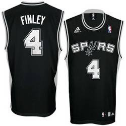 Michael Finley Jersey Black #4 Basketball San Antonio Spurs Jersey