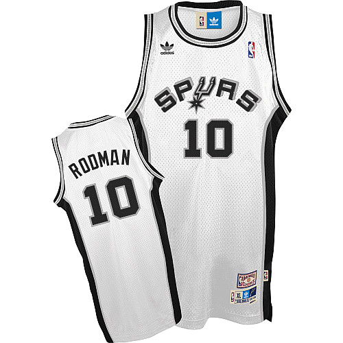 Hardwood Rodman White jersey, San Antonio Spurs #10 Swingman NBA jersey