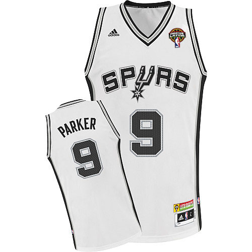 White Tony Parker jersey, San Antonio Spurs #9 Swingman Latin Nights Stitched NBA jersey