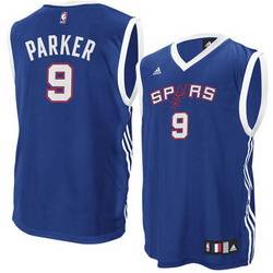 Tony Parker Royal Blue Spurs Jersey