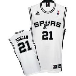 NBA #21 White Tim Duncan Home San Antonio Spurs jersey