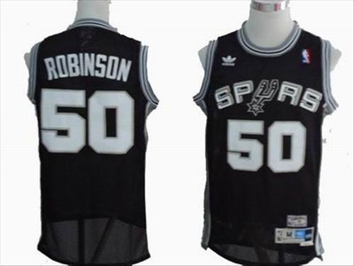 David Robinson black Spurs Jersey