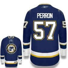 Perron Jersey: #57 St. Louis Blues Jersey In Blue