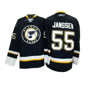 3rd Edition Blue #55 Janssen St. Louis Blues Jersey