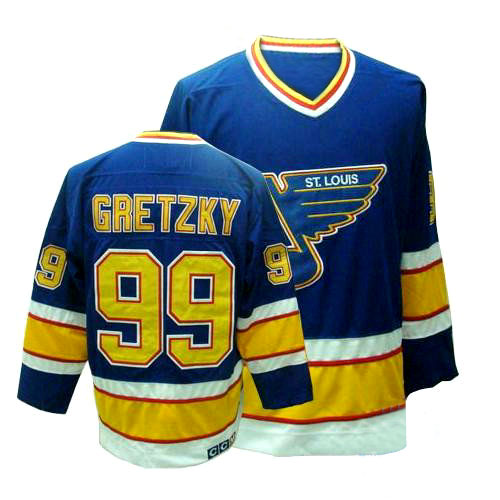 #99 Gretzky Blue St. Louis Blues Throwback CCM Jersey