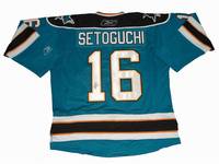 #16 Green Setoguchi NHL San Jose Sharks Jersey