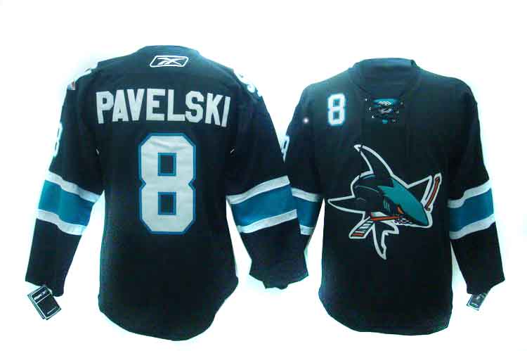 NHL San Jose Sharks #8 Pavelski Black Jersey