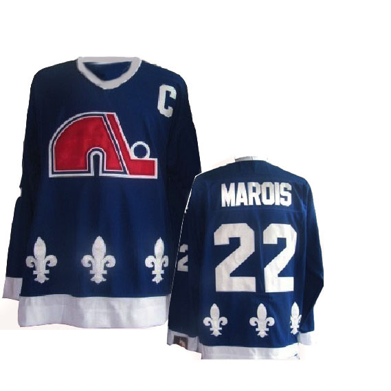 Blue Marois Jersey, NHL Quebec Nordiques #22 Jersey