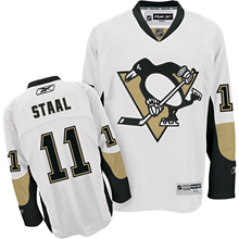 White J.Staal Jersey, NHL Pittsburgh Penguins #11 Jersey