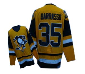 #35 Borrasso Orange NHL Pittsburgh Penguins Jersey