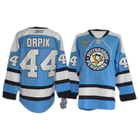 Orpik Jersey Blue #44 NHL Pittsburgh Penguins Jersey