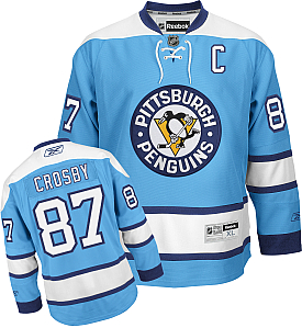 Sidney Crosby Blue Jersey, NHL Pittsburgh Penguins #87 Jersey