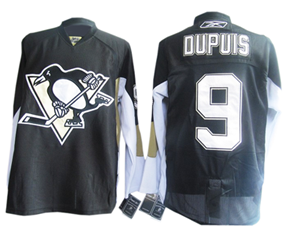 Dupuis Jersey Black #9 NHL Pittsburgh Penguins Jersey