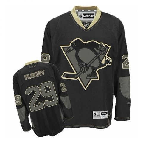 Andre Fleury Jersey Black Ice Premier #29 NHL Pittsburgh Penguins Jersey